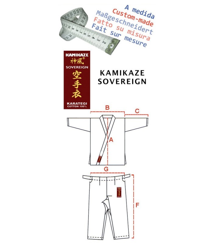 Kimono Kamikaze Sovereign - Fait sur-mesure
