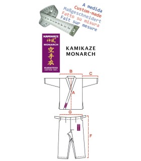 Karategui Kamikaze Monarch hecho a medida