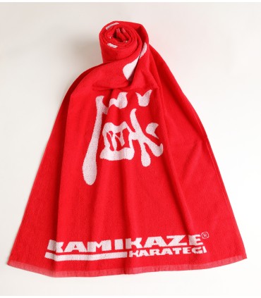 BATH TOWEL KARATE-DÔ from KAMIKAZE, red