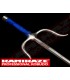 SAI KAMIKAZE PROFESSIONAL KOBUDO, acier inoxydable, octogonal, poignée corde bleu,la paire