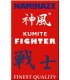 Wettkampfgürtel ROT Kamikaze "KUMITE FIGHTER" mit DKV/WKF-Zertifizierung
