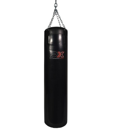 PROFESSIONAL XPERIENCE punching bag, black vinyl, 100x35 cm, chains included, filled