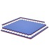 Tatami BASIC, Puzzle 100 x 100 x 2 cm, ROT-BLAU wendbar