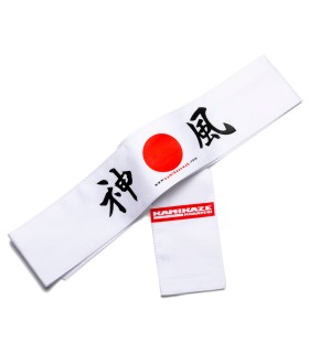 Hachimaki (Bandeau Japonais) Kamikaze - Soleil levant, BLANC, 7 x 110 cm